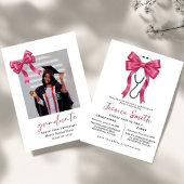 Nursing Bow Graduation Party Invitation 2026,