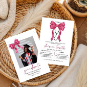 Nursing Bow Graduation Party Invitation 2026,