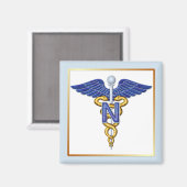 Nursing Caduceus Magneet (Voorkant / Achterkant)