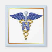 Nursing Caduceus Magneet (Voorkant)