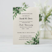 Nursing graduation invitation, custom graduation (Staand voorkant)