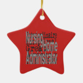 Nursing Home Administrator Keramisch Ornament (Achterkant)