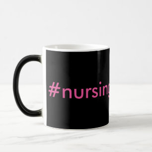 #nursingProblemen zwart-roze Magische Mok