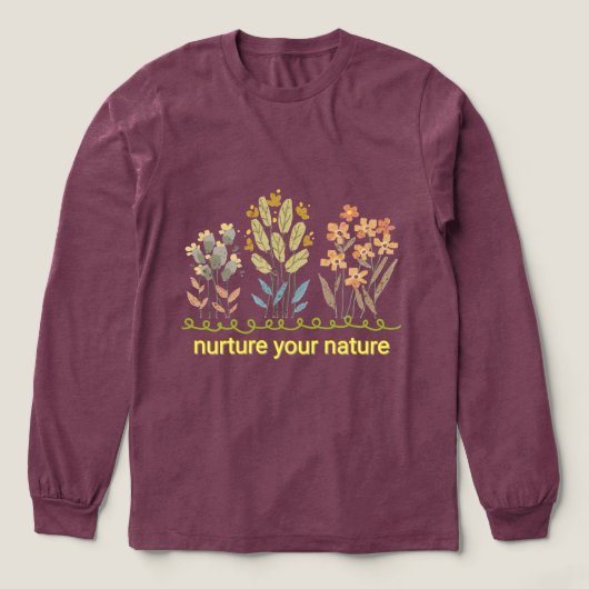 Nurture Your Nature Botanical T-Shirt (Voorkant)