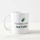 Nurture Your Nature Minimal Motivational Mug (Gauche)