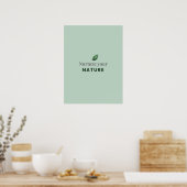 Nurture Your Nature Minimal Motivational Poster (Cuisine)