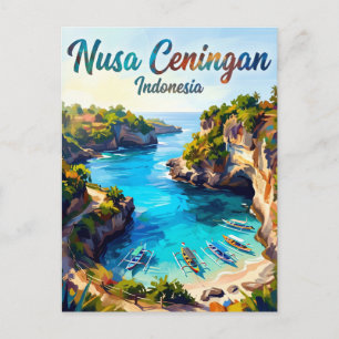 Nusa Ceningan Indonesië Briefkaart