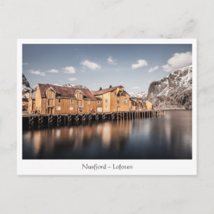 Nusfjord Lofoten-eiland Noorwegen Briefkaart
