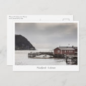 Nusfjord Lofoten Noorwegen Briefkaart (Voorkant / Achterkant)