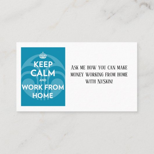 NuSkin Visitekaartje (Achterkant)