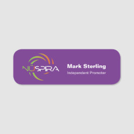 NuSpira-naamlabel Naamplaatje
