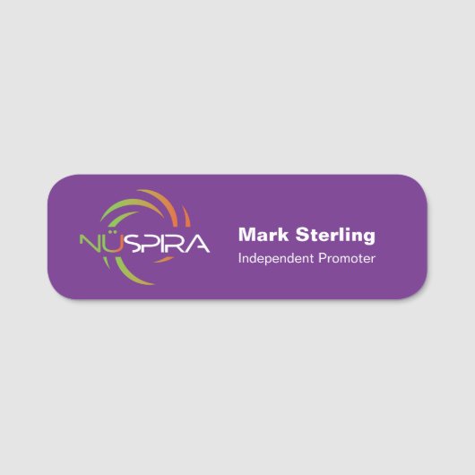 NuSpira-naamlabel Naamplaatje (Voorkant)