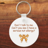 Nut Allergy Sleutelhanger (Voorkant)