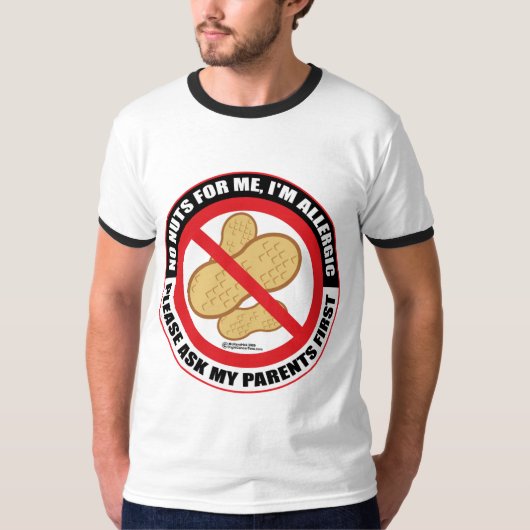 Nut Allergy T-shirt (Voorkant)