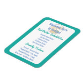 Nut Butter Substituten Grafiek Baking Nut Gratis Magneet (Linkerzijde)