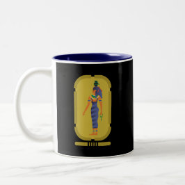 Nut Egyptian Goddess Two-Tone Coffee Mok