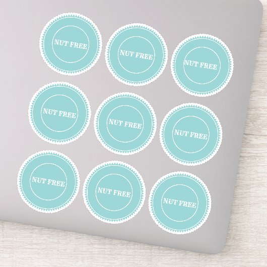 Nut Free Allergy Safe Culinaire Sticker (Detail)