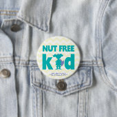 Nut Free Superheld Girl Button (In situ)