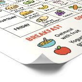 Nut Gratis Maaltijd Prep voor schoollunches Poster (Hoek)