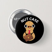 Nut Hoesje Funny Peanut Puns Dark BG Ronde Button 5,7 Cm (Voorkant /achterkant)