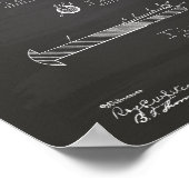 Nut Lock 1893 Patent Art Chalkboard Poster (Hoek)