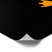 Nut Quacker Grappige Peanut Puns Donker BG Poster (Hoek)