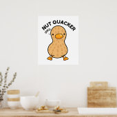 Nut Quacker Grappige Pindakaas Poster (Keuken)