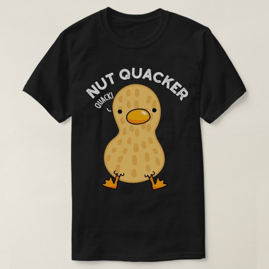 Nut Quacker Grappige Pindakaas T-shirt (Design voorkant)