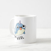 Nut-whal Grappige Narwhal Pun Koffiemok (Voorkant links)