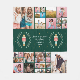 Nutcracker 29 foto moderne, minimale kerstmis fleece deken