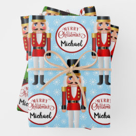 Nutcracker 3 Kerstmis - Gepersonaliseerde patronen Inpakpapier Vel
