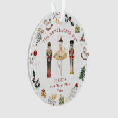 Nutcracker aangepaste rol ballet ornament (voorkant)