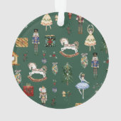 Nutcracker aangepaste rol ballet ornament (achterkant)