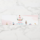 Nutcracker Anniversaire Fête Étiquette bouteille d (Étiquettes simples)