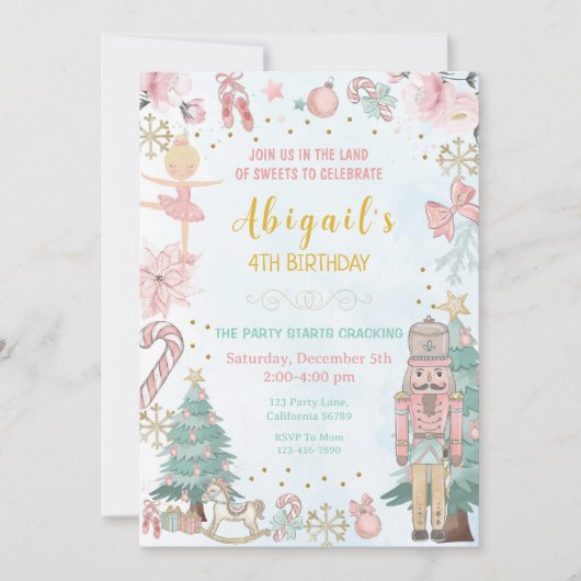 Nutcracker Anniversaire Invitation Nutcracker Invi (Devant)