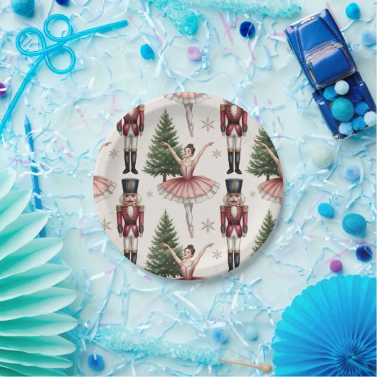 Nutcracker Ballerina ballet dancer christmas tree  Papieren Bordje (Feest)