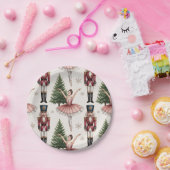 Nutcracker Ballerina ballet dancer christmas tree  Papieren Bordje (Feest)