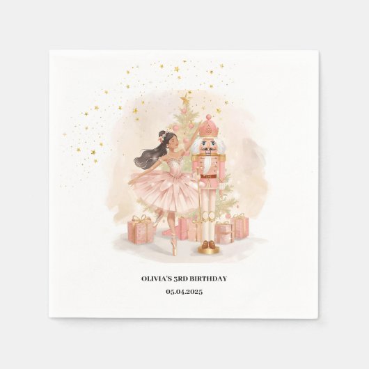 Nutcracker Ballerina Birthday Servet (Voorkant)