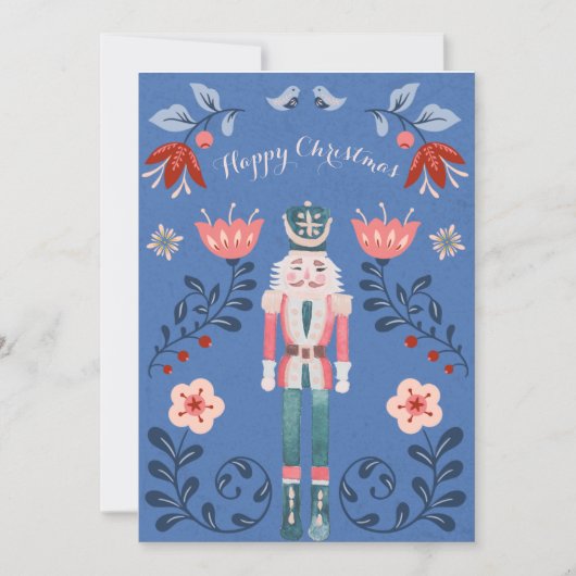 Nutcracker Ballet Aangepaste kerstkaart Kaart (Voorkant)