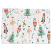 Nutcracker Ballet Afbeeldingen Gift Bag Groot Cadeauzakje (Achterkant)