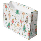 Nutcracker Ballet Afbeeldingen Gift Bag Groot Cadeauzakje (Achterkant Gekanteld)