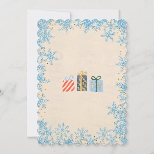 Nutcracker Ballet Anniversaire invitation hiver (Dos)