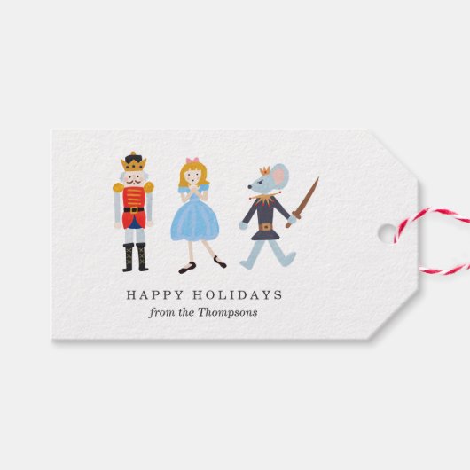 Nutcracker Ballet Cadeaulabel (Voorkant (Horizontaal))