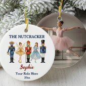 Nutcracker Ballet Custom Name & Role, Photo Keramisch Ornament