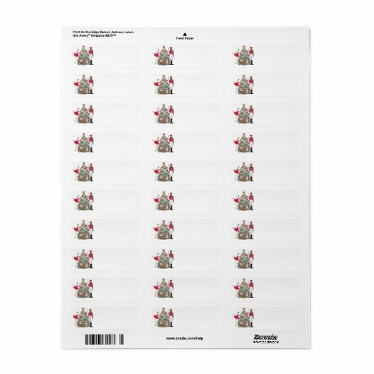 Nutcracker Ballet Dancer Kerstmis Etiket (Full Sheet)