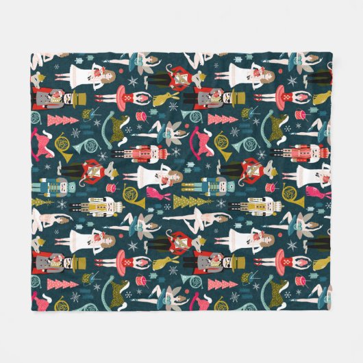 Nutcracker Ballet Fleece Deken (Voorkant (Horizontaal))