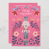 Nutcracker Ballet Foto met kerstmis Kaart (Voorkant / Achterkant)