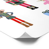 Nutcracker Ballet Illustratie Snowflake Painting Poster (Hoek)