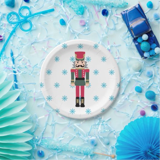 Nutcracker Ballet Illustratie Snowflake Papieren Bordje (Feest)