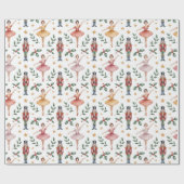 Nutcracker Ballet Kerstmis Cadeaupapier (Vlak)